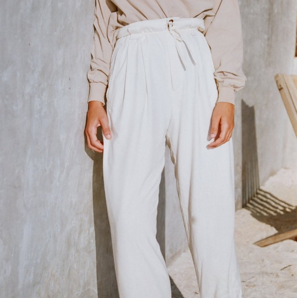 ISO Na Nin Townes Raw Silk Trousers - Picture 2 of 2